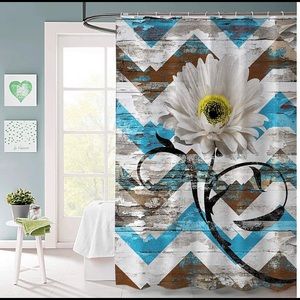 Rustic sunflower shower curtain